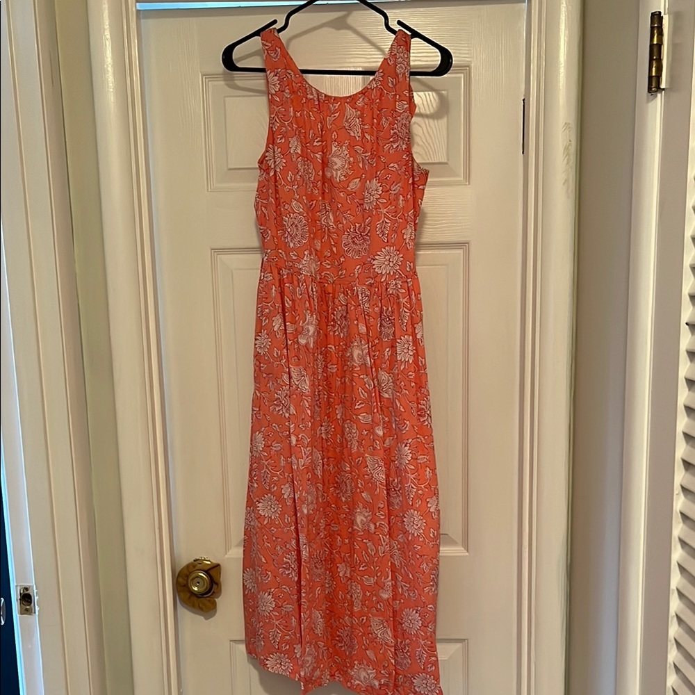 Floral Coral Dress